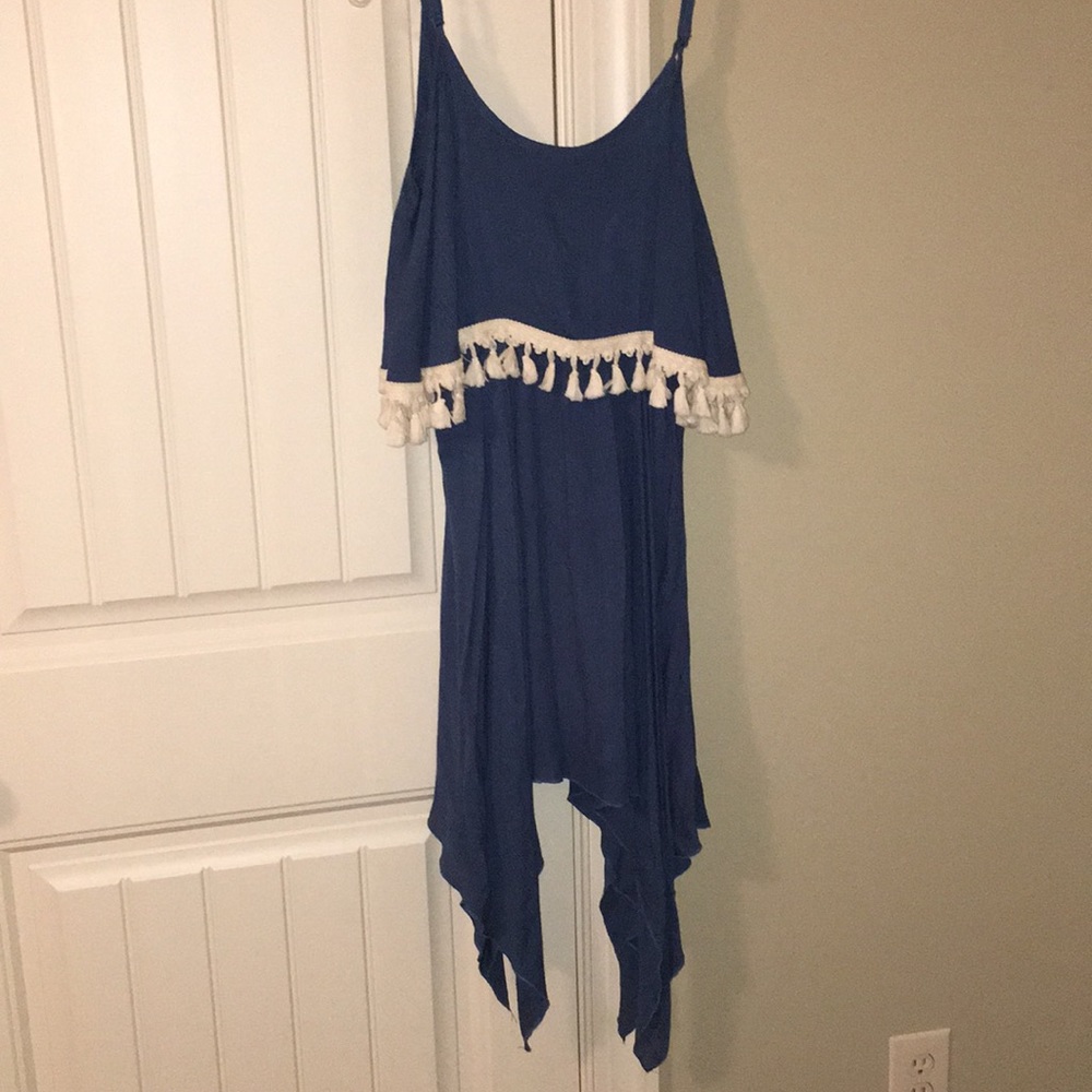 Dress with tassels
